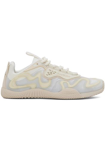 Acne Studios White & Off-White Lace-Up Sneakers