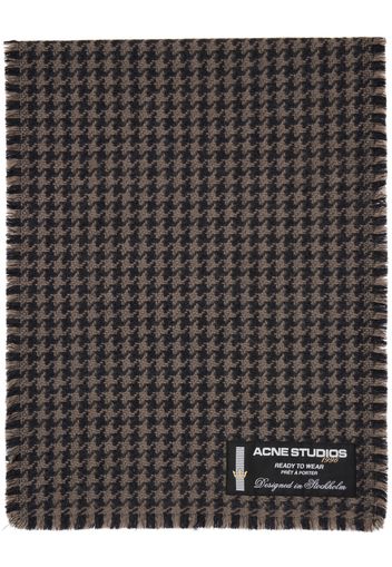 Acne Studios Gray & Black Houndstooth Scarf