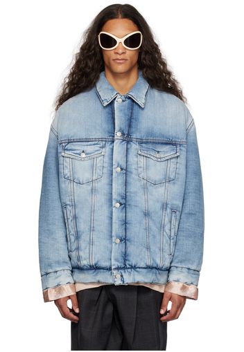 Acne Studios Blue Padded Denim Jacket