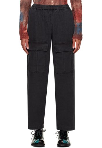 Acne Studios Black Faded Cargo Pants