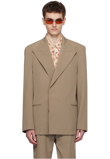 Acne Studios Taupe Double-Breasted Blazer