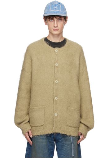 Acne Studios Beige Crewneck Cardigan