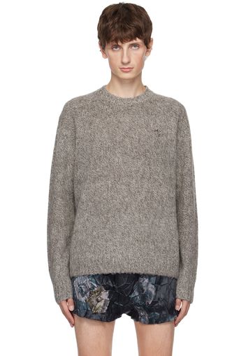 Acne Studios Gray Embroidered Sweater