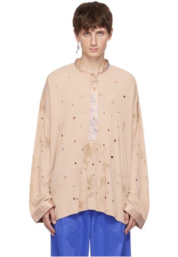 Acne Studios Pink Distressed Shirt