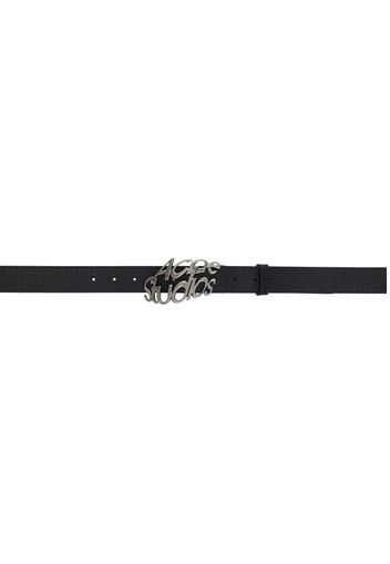 Acne Studios Black Logo Buckle Belt