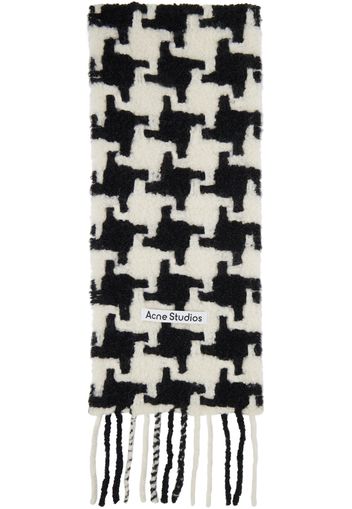 Acne Studios Black & White Houndstooth Scarf