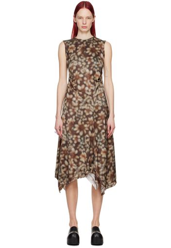 Acne Studios Brown Sleeveless Midi Dress