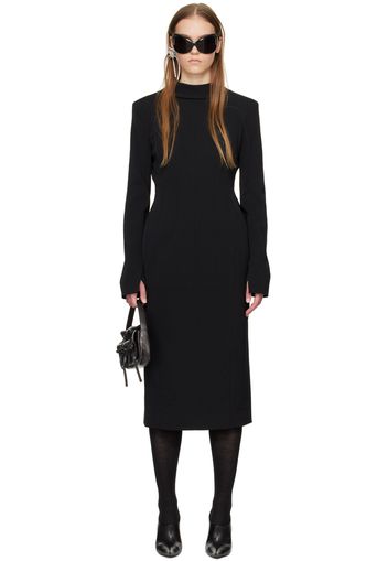 Acne Studios Black Tailored Midi Dress