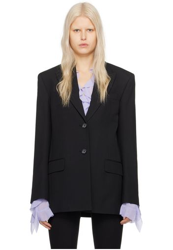 Acne Studios Black Peaked Blazer