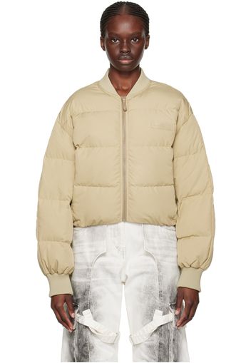 Acne Studios Green Quilted Down Bomber Jacket