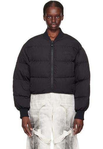 Acne Studios Black Quilted Down Bomber Jacket