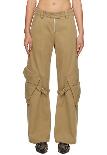 Acne Studios Beige Cargo Pocket Trousers