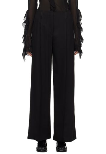 Acne Studios Black Straight-Leg Trousers