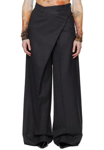 Acne Studios Gray Wrap Trousers