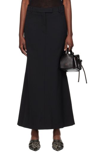 Acne Studios Black Tailored Maxi Skirt