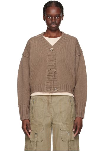 Acne Studios Brown Loose Thread Cardigan