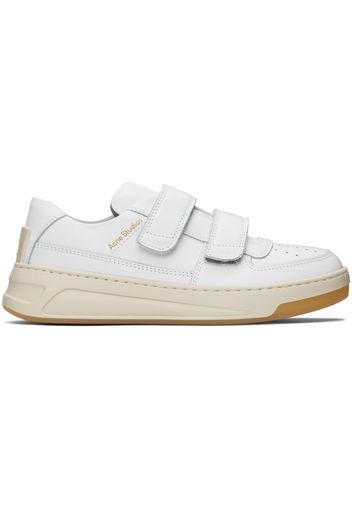 Acne Studios White Velcro Strap Sneakers