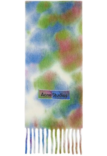 Acne Studios Multicolor Tie-Dye Alpaca Wool Scarf