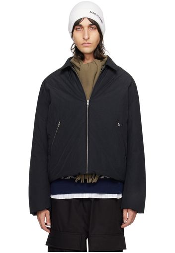 Acne Studios Black Spread Collar Down Bomber Jacket