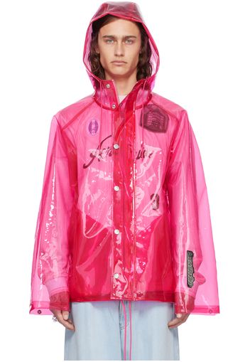 Acne Studios Pink Transparent Jacket