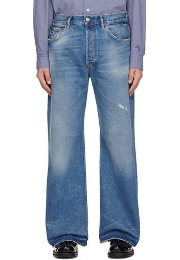 Acne Studios Blue Distressed Jeans