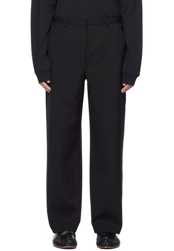 Acne Studios Black Regular-Fit Trousers