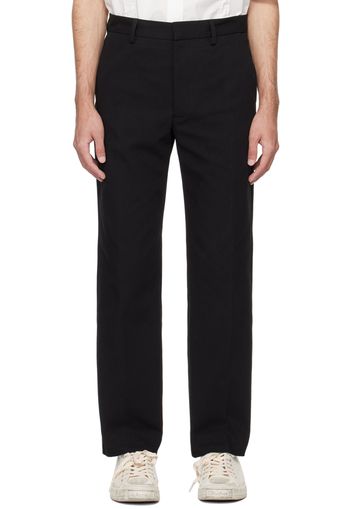 Acne Studios Black Regular Fit Trousers