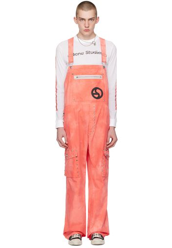 Acne Studios Pink Studded Overalls