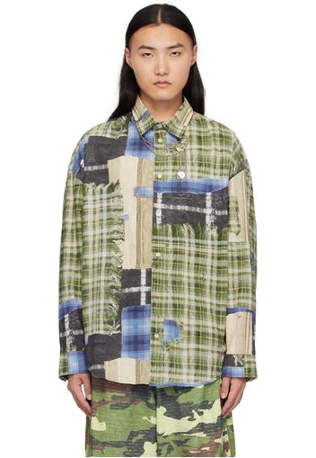 Acne Studios Green Print Shirt