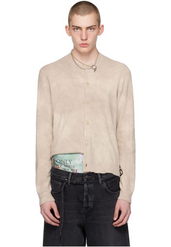 Acne Studios Beige Jacquard Cardigan