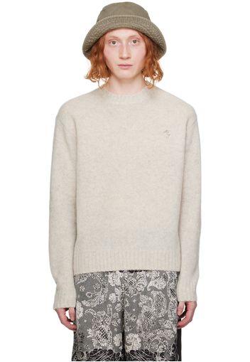 Acne Studios Off-White Embroidered Sweater