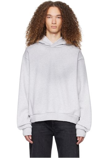 Acne Studios Gray Distressed Hoodie