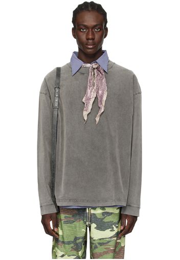 Acne Studios Gray Crewneck Longsleeve T-Shirt