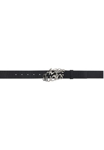 Acne Studios Black Logo Buckle Belt