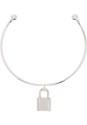 Acne Studios Silver Padlock Choker