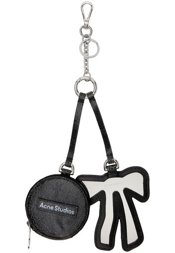 Acne Studios Black Coin Wallet & Bow Mirror Keychain