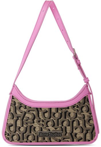 Acne Studios Beige & Pink Monogram Platt Micro Bag