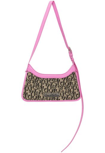 Acne Studios Beige & Pink Monogram Platt Mini Bag