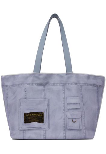 Acne Studios Blue Printed Tote