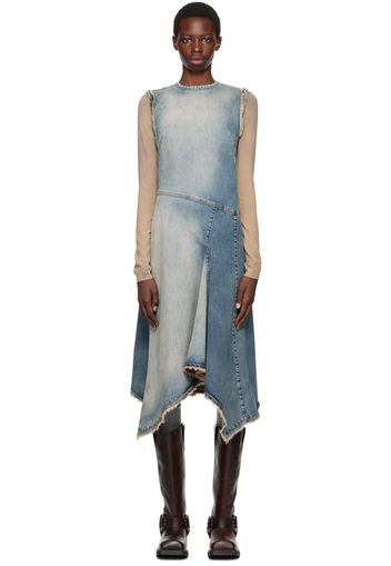 Acne Studios Blue Faded Denim Midi Dress