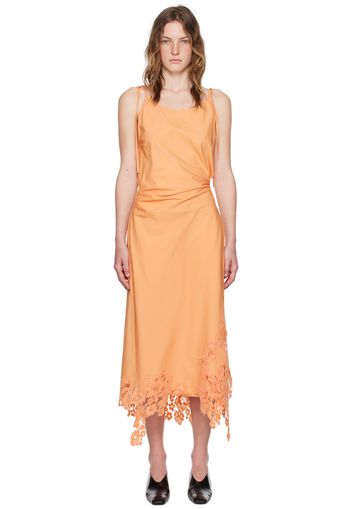 Acne Studios Orange Wrap Maxi Dress