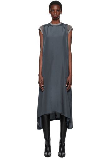 Acne Studios Gray Derese Fluid Shift Maxi Dress