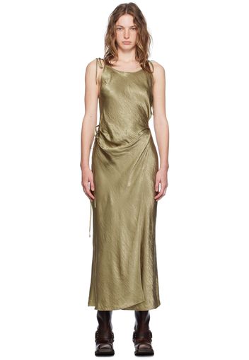 Acne Studios Khaki Wrap Maxi Dress