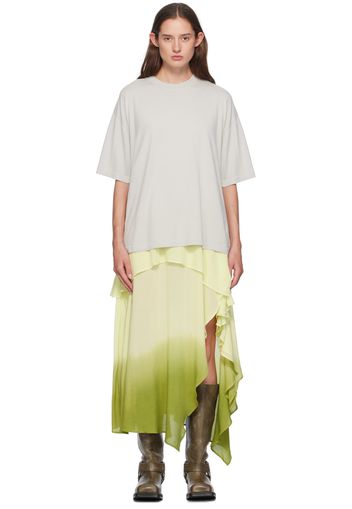 Acne Studios Yellow Layered T-Shirt & Maxi Dress Set