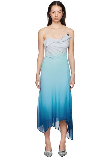 Acne Studios Blue Delara Midi Dress