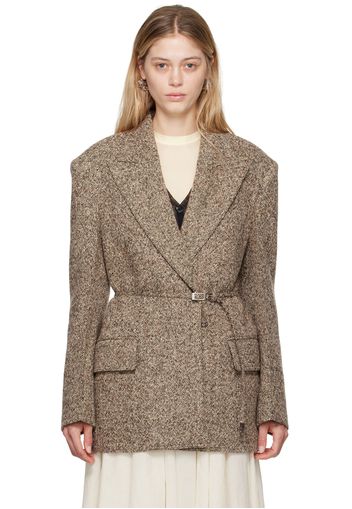 Acne Studios Brown Single-Breasted Blazer