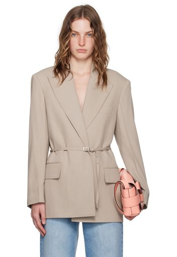 Acne Studios Beige Belted Blazer