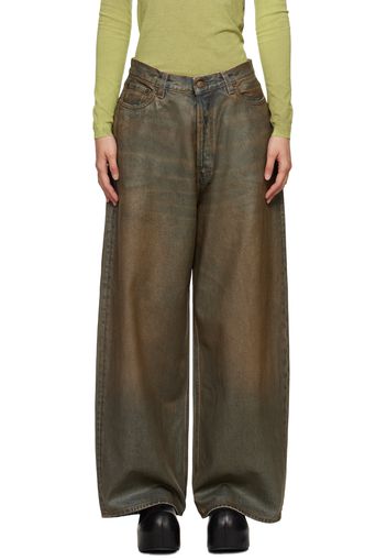 Acne Studios Brown Super Baggy-Fit Jeans