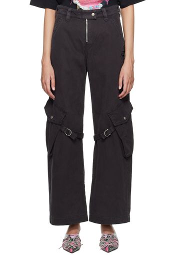 Acne Studios Gray Cargo Pocket Trousers