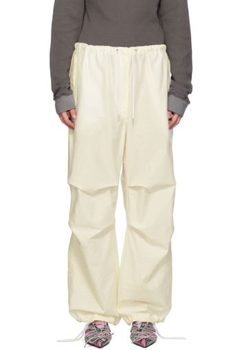 Acne Studios Off-White Drawstring Trousers